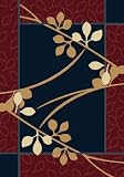Contemporary Area Rug, United Weavers Manhattan 2'x3' Brentwood Navy Blue