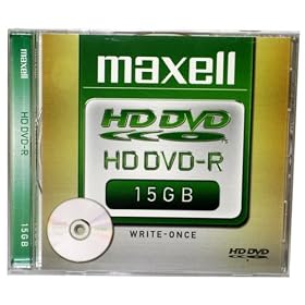 Maxell - 5 x HD DVD-R - 15 GB - storage media