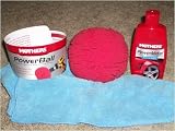 Mothers Power Ball and PowerBall Metal Polish plus one 16x16 Microfiber Towel Combo Pack