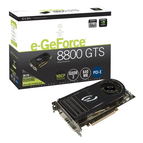 EVGA e-GeForce 8800GTS 640 MB PCIe Video Card