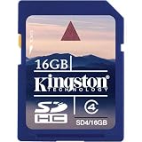Kingston 16 GB SDHC Class 4 Flash Memory Card SD4/16GB
