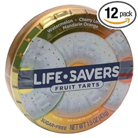 LifeSavers Tarts (50-count) Mandarin Orange, Watermelon Cherry Lemonade, 1.5-Ounce Units (Pack of 12)