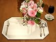 Decorative Mirrored Table Placemats and Coasters with Beveled Edges (Set of 4 each)
