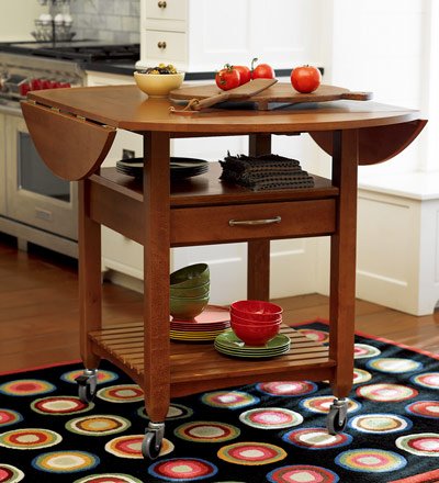 Kitchen : Expandable Kitchen Cart Drop Down Leaves