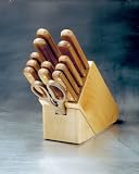 (Wood) 15-Piece Set (3 Parer, 4 Vegetable Slicer, 5 Utility, 6 Boning, 8 Bread, 8 Slicer, 8 Chef, 6