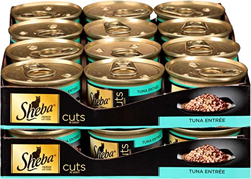 SHEBA Cuts in Gravy Tuna Entrée Canned Cat Food 3 Ounces (Pack of 24)