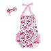 Binmer(TM) Baby Girls Kid Halter Lace Romper Backless Sunsuit Jumpsuit Dress (M:6-12M)