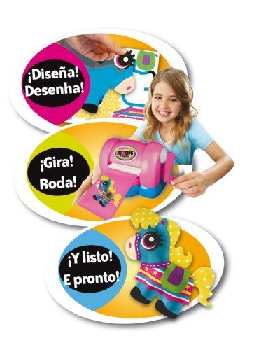Imagen 4 de Famosa Arts & Crafts Magic fabric Super Style Creation Studio - Set con máquina prensadora para crear muñecos