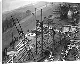 Canvas Prints of Building a wooden Rollercoaster - Ramsgate Seafront from Mary Evans