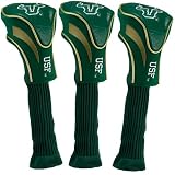 South Florida Bulls Green 3-Pack Contour Fit Golf Club Headcovers
