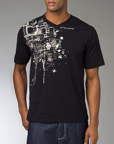 External hard drive:Sean John Men's Sketchpad Tee,Pm Black,Medium
