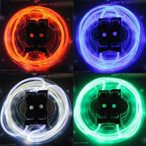 Cool 19 Color For Pick LED Flash Light Up Glow Shoelaces Party