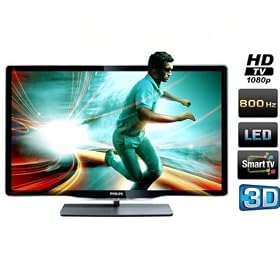 Philips - 40PFL8606H - TV LCD 40" (102 cm) - LED - HD TV 1080p - 3D - 800 Hz PMR - Smart TV - 4 HDMI - USB