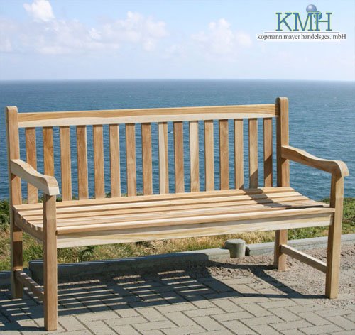 KMH, Gartenbank aus massivem Teakholz! (Breite: 150 cm) (#102087) KMH, Gartenbank aus massivem Teakholz! (Breite: 150 cm) (#102087)