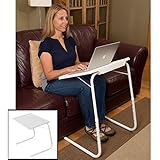 Evelots Adjustable Folding Laptop TV Dinner Table, Reading/Writing/Art