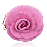 Caroline Flower Coin Purse (Pink)-Purse Clip, Multi-Use Clip