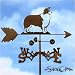 BORDER COLLIE Dog Weathervane