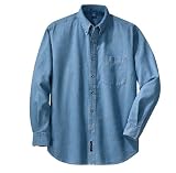 Port & Company - Long Sleeve Value Denim Shirt. SP10