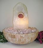 Designer Fountain Crystal Quartz-Extra Large With Light