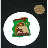 3 button pin printed with fire, campsite, horse, western, cowboy, tent by Shop Zeus