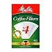 Melitta Cone Coffee Filters, White, No. 4, 40-Count Filters (Pack of 12)