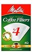 Melitta Cone Coffee Filters, White, No. 4, 40-Count Filters (Pack of 12)