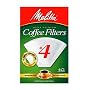 Melitta Cone Coffee Filters, White, No. 4, 40-Count Filters (Pack of 12)