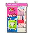 Fruit of the Loom Girls 2-6x Toddler 6 Pack Wardrobe Brief