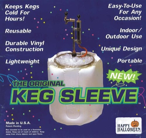 The Original Keg Sleeve: Full-Size Portable Beer Keg Vinyl Indoor/Outdoor Cooler (Happy Halloween Version)