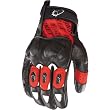 Joe Rocket Supermoto 2.0 Men's Leather Sports Bike Motorcycle Gloves - Red/Black