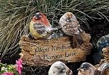 BIRDS garden stake SIGN planter yard PLANT KINDNESS