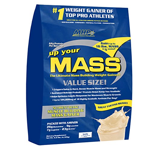 MHP, Up Your Mass Weight Gainer, Vanilla, 10 Pound