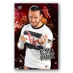 CM Punk WWE Wrestling Poster Print 22×34