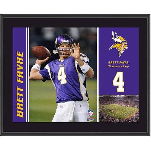 Mounted Memories Minnesota Vikings Brett Favre 10.5 x 13 Sublimated Plaque