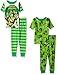 Nickelodeon Boys' Teenage Mutant Ninja Turtles 4-Piece Cotton Pajama Set