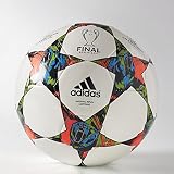 Adidas Performance Finale Berlin Capitano Soccer Ball, White/Solar Blue/Flash Green, Size 4 (888168907740)
