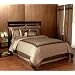 Taupe and Chocolate Hotel Spa Collection Duvet Comforter Cover 6 piece Bedding Set - King Size