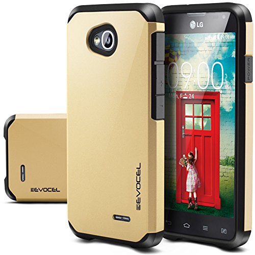 LG Optimus L70 Case, Evocel® Dual Layer Armor Protector Case For LG Optimus L70 (MetroPcs/Cricket) / Optimus Exceed 2 W7 (Verizon) / LS620 Realm (Boost Mobile) / L41C Ultimate 2 (Straight Talk) - Retail Packaging, Gold Medal LG Optimus L70 Case, Evocel® Dual Layer Armor Protector Case For LG Optimus L70 (MetroPcs/Cricket) / Optimus Exceed 2 W7 (Verizon) / LS620 Realm (Boost Mobile) / L41C Ultimate 2 (Straight Talk) - Retail Packaging, Gold Medal