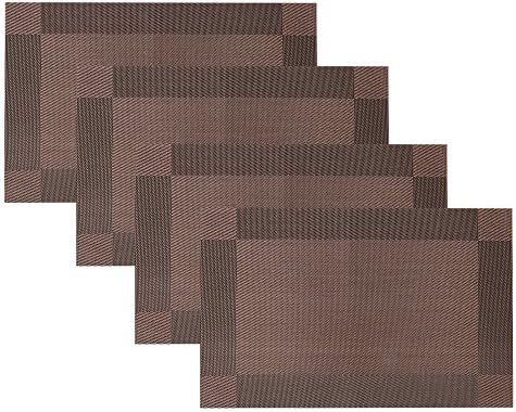 Placemats Table Mats (4, Brown)