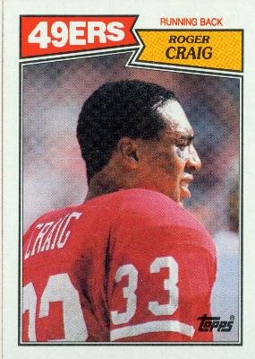 1987 Topps #113 Roger Craig - San Francisco 49ers (Football Cards)