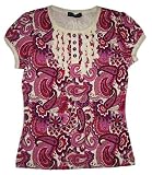FANG Girls 2-6x Short Sleeve Ruffle Yoke Henley