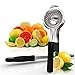 Stainless Steel Kitchen Lemon/Lime Squeezer-Professional Durable Citrus Press-Silicone Grip Handles-Extract Every Drop of Juice-Best Handheld Press for Home Cooks & Restaurant Chefs-FREE LEMON ZESTER