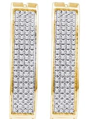 0.50CTW DIAMOND MICRO PAVE HOOPS