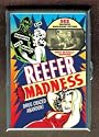 KL REEFER MADNESS MARIJUANA 1936 ID CREDIT CARD WALLET CIGARETTE CASE COMPACT MIRROR