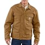Carhartt FRJ003 Flame-Resistant Lanyard Access Quilt-Lined Jacket Brown Large