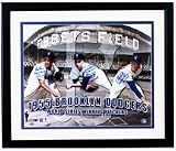 1955 Brooklyn Dodgers Autographed Framed 16 x 20 Photograph (3 Signatures)