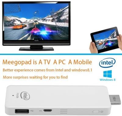 MeeGoPad T01 Microsoft Windows 8.1 OS TV Stick - Quad-Core CPU, 2GB RAM, 32GB Internal Memory, Bluetooth, HDMI Interface (White)