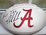 NICK SABAN SIGNED AUTOGRAPHED ALABAMA CRIMSON TIDE LOGO FOOTBALL W/ HOLOGRAM + COA