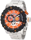 Stuhrling Prestige Men's 329.331117 Swiss Made Limited Edition Dreadnought Quartz Chronograph Orange Watch