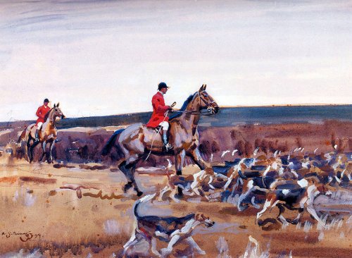Munnings Hunting Wooden Jigsaw Puzzle